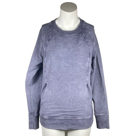 Lululemon Scuba Crew Sweatshirt Women's Size 6 Washed Purple Quartz - Picture 6 of 6